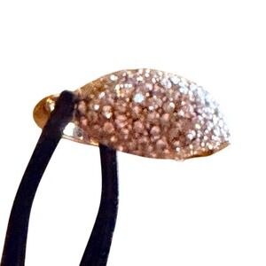 Dazzling Pave Ring Gold Tone  Dome Sparkle Cocktail Ring Size 8